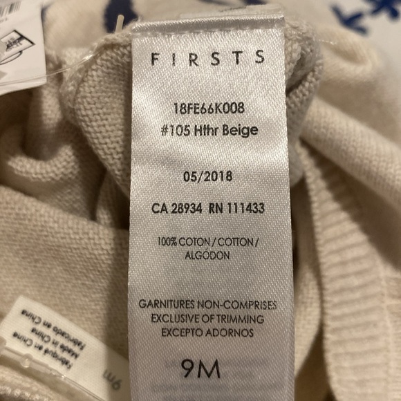 Firsts by Petit Lem Cotton One Piece with Matching Hat - Picture 4 of 4